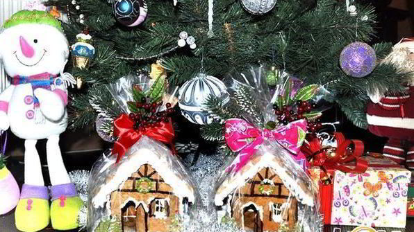 новогодние пряничные домики в подарок