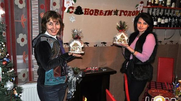 новогодние пряничные домики в подарок