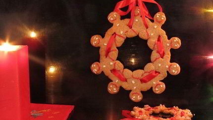 Рождественский венок пряничный