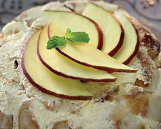 Мексиканская ванильная шарлотка с манго