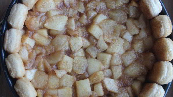 необычная шарлотка