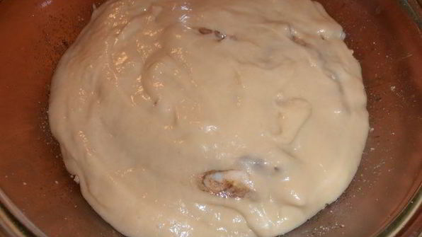 ореховая шарлотка на сгущенке