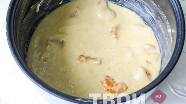 шарлотка из мандаринов