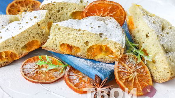 шарлотка из мандаринов