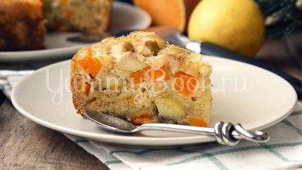 Шарлотка с тыквой и яблоками в мультиварке