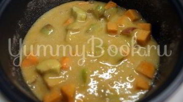 шарлотка с тыквой и яблоками в мультиварке