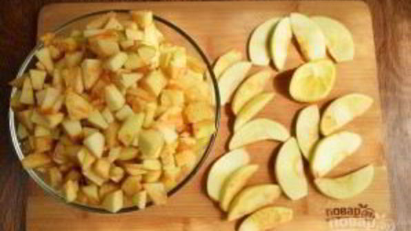 шарлотка с яблоками