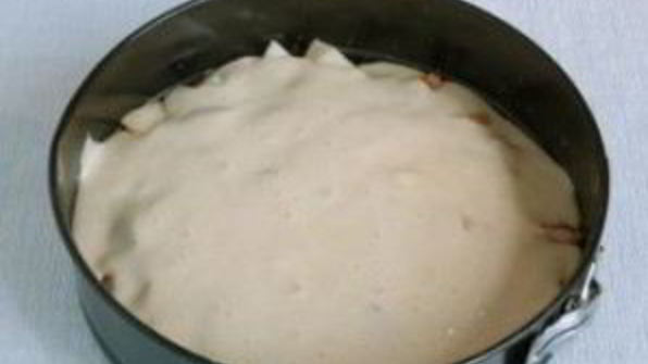 шарлотка со сгущенкой и яблоками