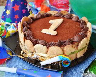 Сливочно-кофейная шарлотка Жирафа