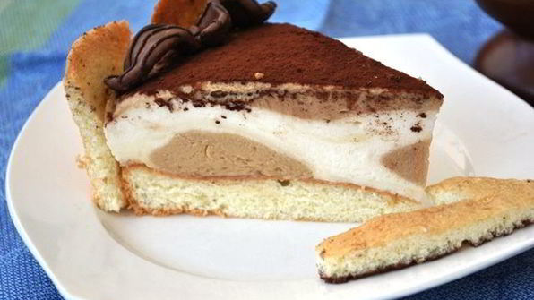 сливочно-кофейная шарлотка жирафа