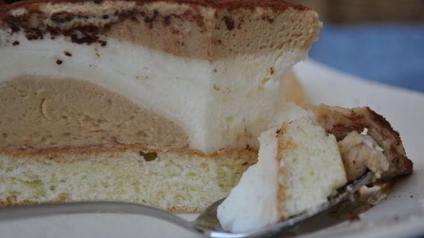 сливочно-кофейная шарлотка жирафа