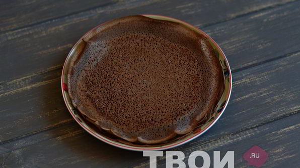 шоколадные блинные рулетики