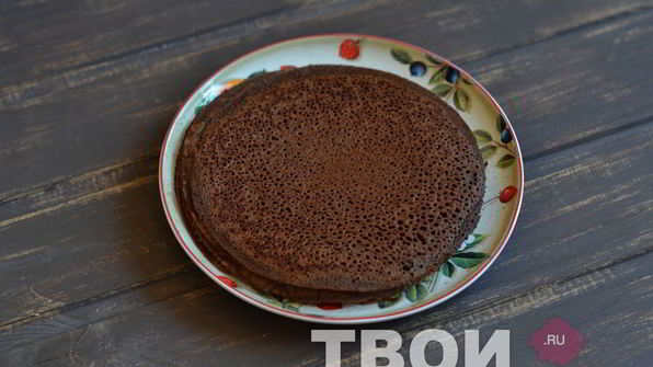 шоколадные блинные рулетики