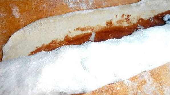 чернично-сливочный штрудель