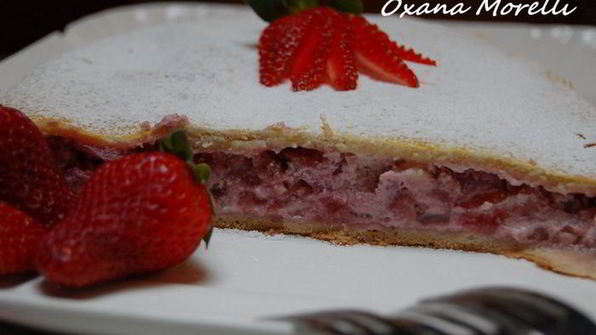 клубничный штрудель с рикоттой