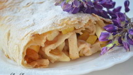 Ленивый яблочный штрудель