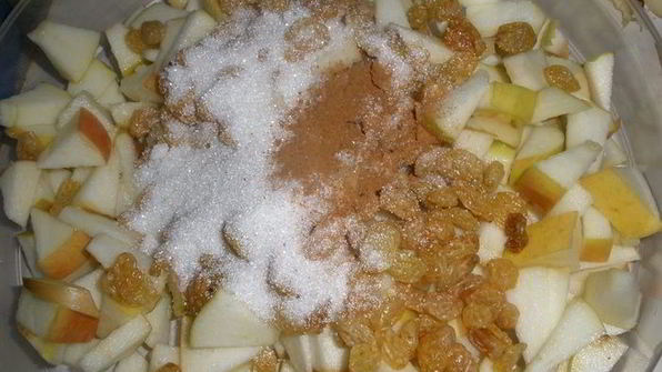 ленивый яблочный штрудель