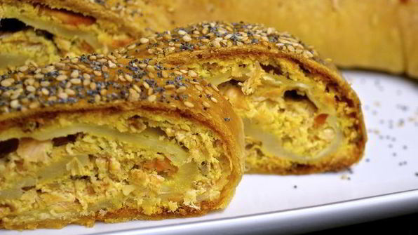 рыбный штрудель