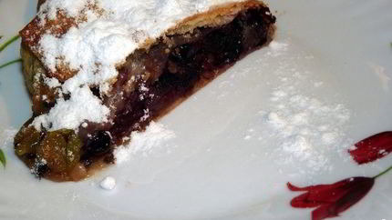 Штрудель из бездрожжевого теста