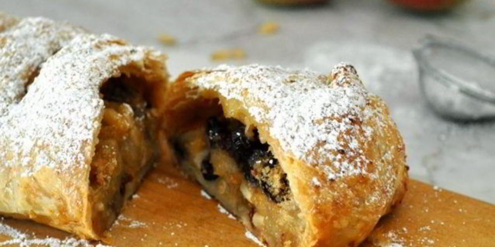 Рецепт штруделя из готового слоеного теста