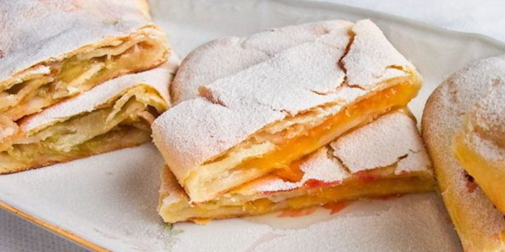 Рецепт штруделя из творожного теста