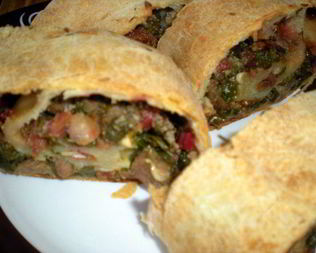 Штрудель с ботвой