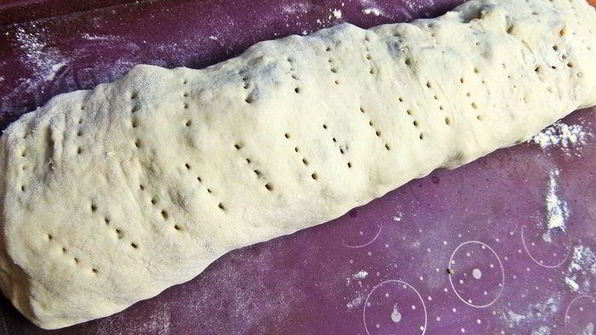 штрудель с грушей и яблоками