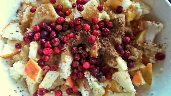 штрудель с грушей и яблоками