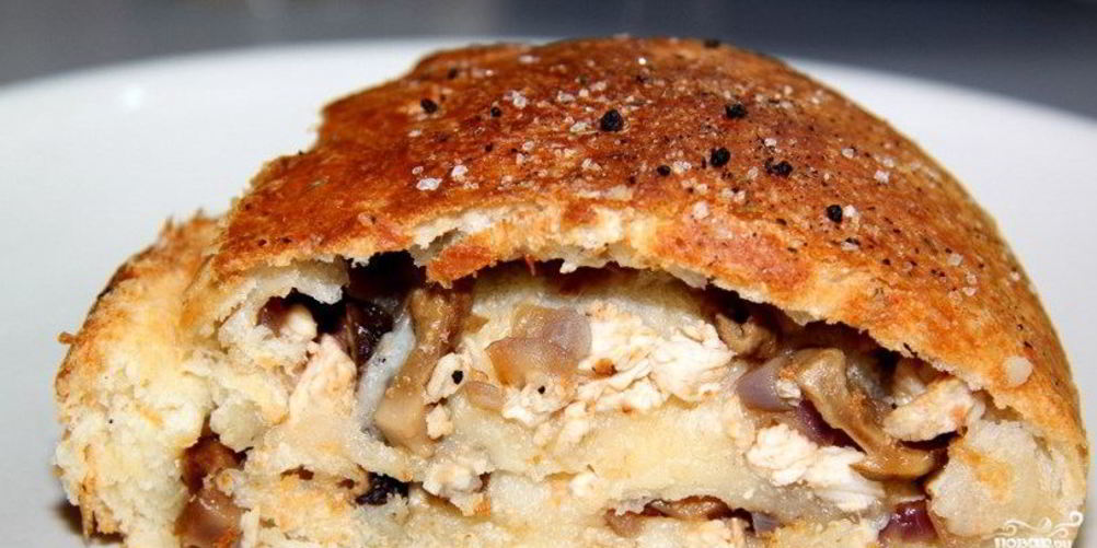 Рецепт штруделя с курицей и грибами