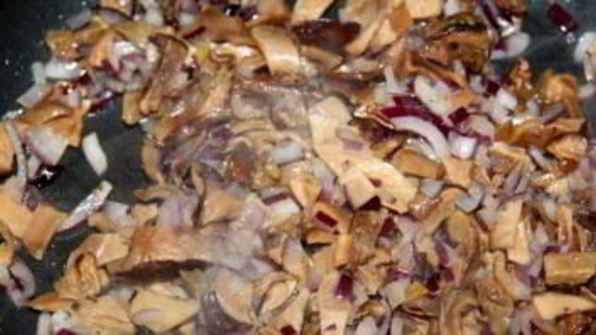 штрудель с курицей и грибами