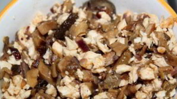 штрудель с курицей и грибами