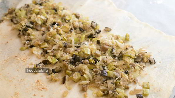 штрудель с овощной начинкой