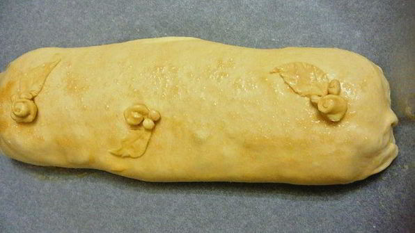 штрудель с персиками