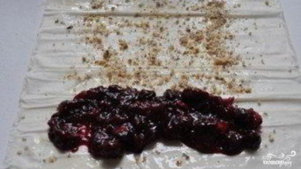 штрудель с вишней из теста фило