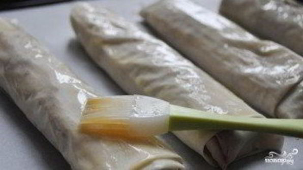 штрудель с вишней из теста фило