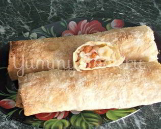 Яблочный штрудель из лаваша