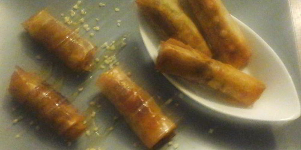 Рецепт сигар с орешками и пахлава