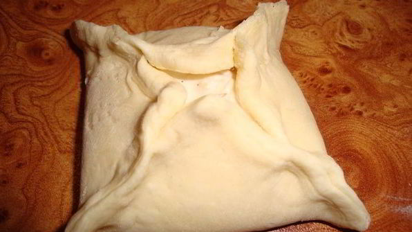 слойки по-киевски с творогом