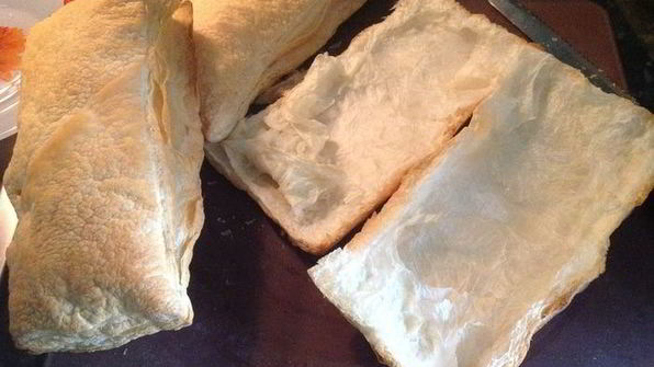 слойки с креветками