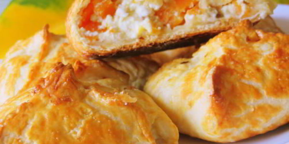 Рецепт слоек с творогом и тыквой