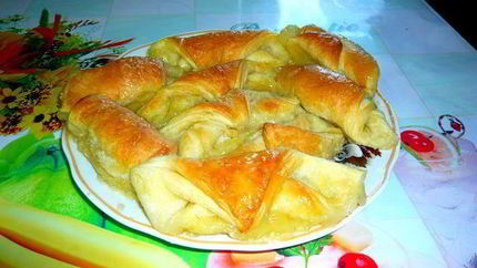 Слойки с яблоками со спрайтом