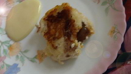 Банановые сырники с начинкой из вареной сгущенки