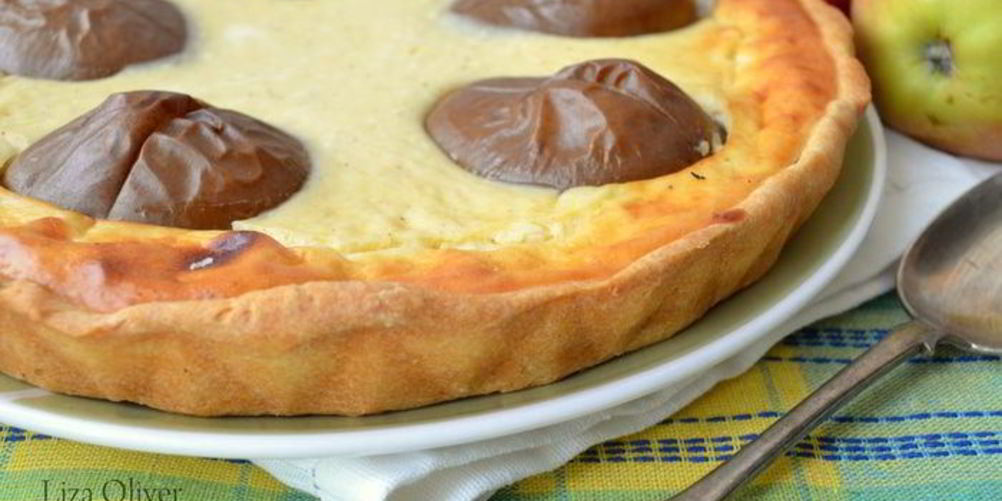 Рецепт чудесного творожника с фаршированными грушами