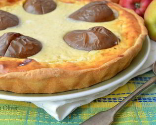 Чудесный творожник с фаршированными грушами