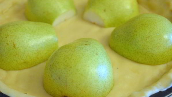 чудесный творожник с фаршированными грушами