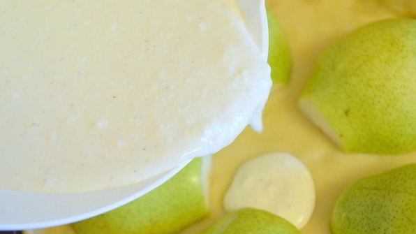 чудесный творожник с фаршированными грушами