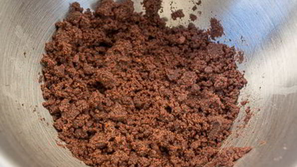 шоколадный творожник с малиной