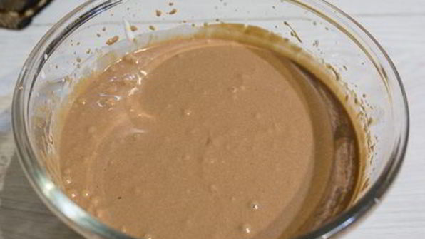 шоколадный творожник с малиной