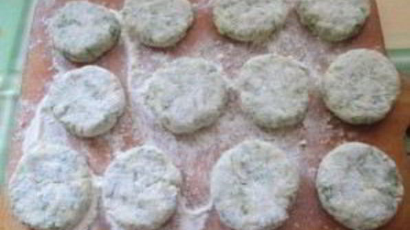 соленые сырники с зеленью