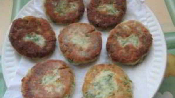 соленые сырники с зеленью